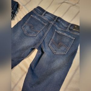 Silver High rise jeans